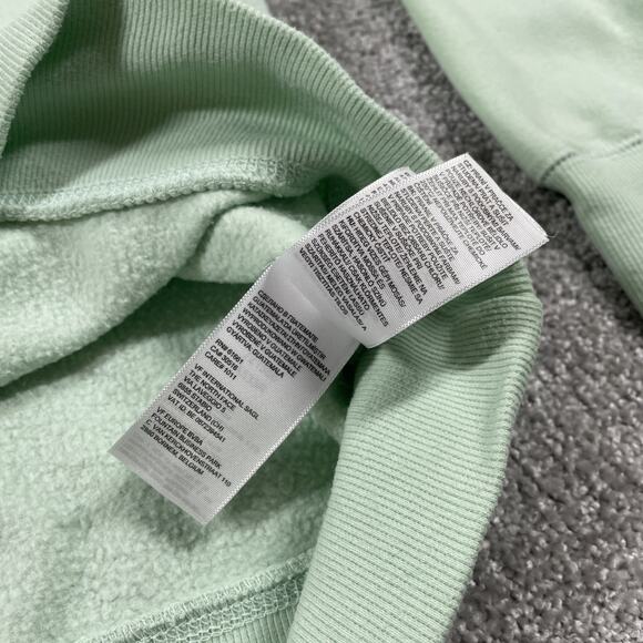 North Face Sweatshirt Womens Medium Fleece Pullover Outdoors Hiking Light Green - Picture 11 of 16